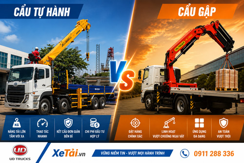So sánh cẩu tự hành và cẩu gập: Nên chọn loại nào? Phân tích chi tiết từ A-Z